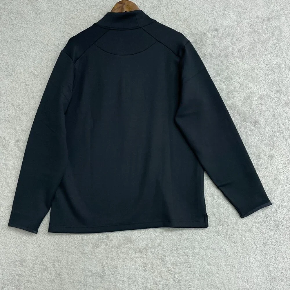 Mens Kirkland Signature Men's M Black Zip Pullover Scuba Jacket  N0317
